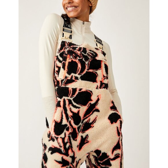 🆕 FP MOVEMENT Hit The Slopes Printed Salopette / Magnolia Combo - Picture 6 of 9